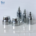 30ml 50ml Shiny Silver Acrylic Airless Jar